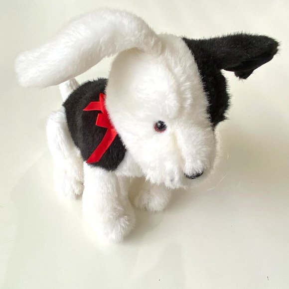 Creations by Dakin plush black/white dog stuffed toy terrier 2-tone face 14.5"x1 - Picture 5 of 8